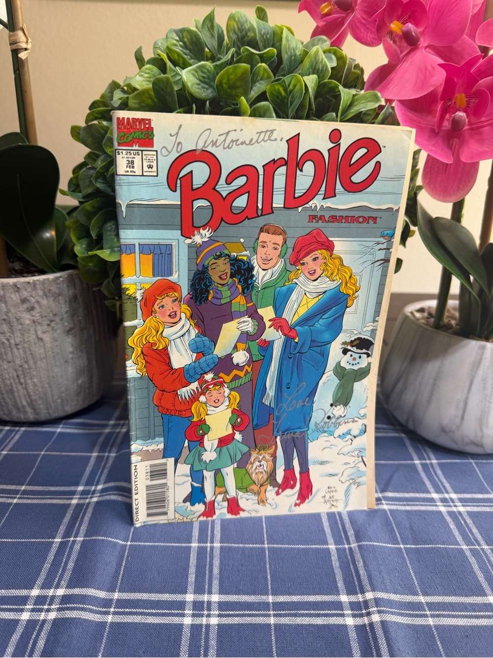 Barbie Kids Winter Fashion Comic Cover - Blue, Red & Green